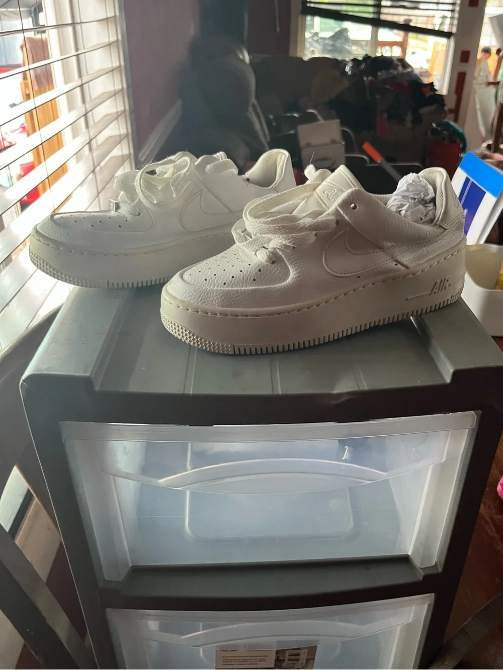 Nike Air Force 1 Low White Leather Sneakers